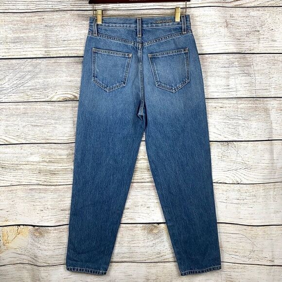 CARMAR  High Waisted Distressed Embroidered Studded Boyfriend Jeans Size 26 - Picture 4 of 15